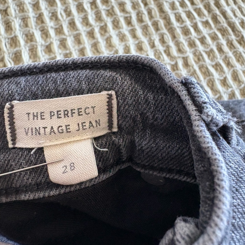 Madewell The Perfect Vintage Jean in Washed Black